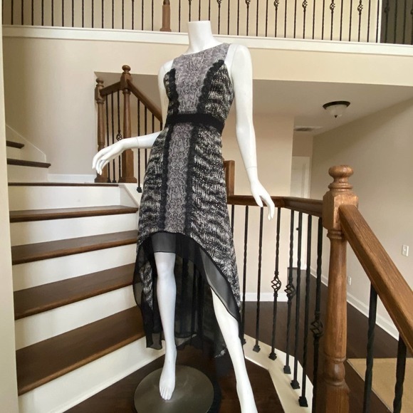 BCBG Max Azria High Low Animal Print Maxi - JJ0366 - Picture 11 of 12